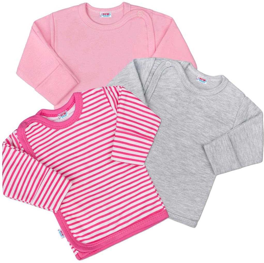 Kojenecká košilka New Baby Classic II Holka 3ks&nbsp;-&nbsp;62 (3-6m) - obrázek 1