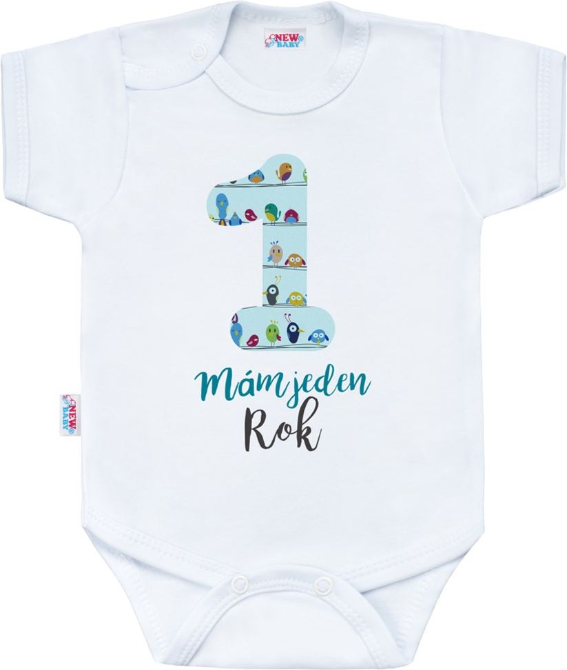 Body s potiskem New Baby Mám jeden Rok - 86 (12-18m) - obrázek 1