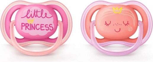 Philips AVENT Šidítko Ultra air Obrázek 6-18 m. dívka, 2 ks - obrázek 1