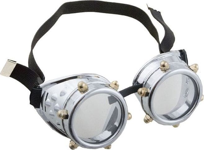 funny fashion Brýle steampunk stříbrné - obrázek 1