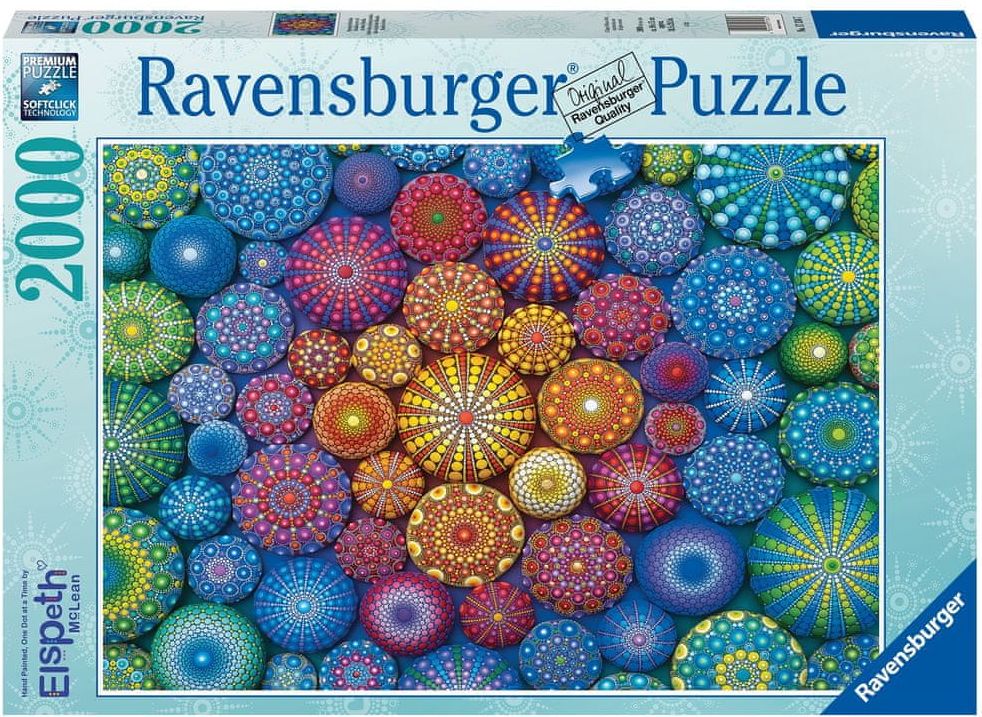 Ravensburger Duhové mandaly 2000 dílků - obrázek 1