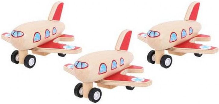 Bigjigs Toys Dřevěné natahovací letadlo - obrázek 1