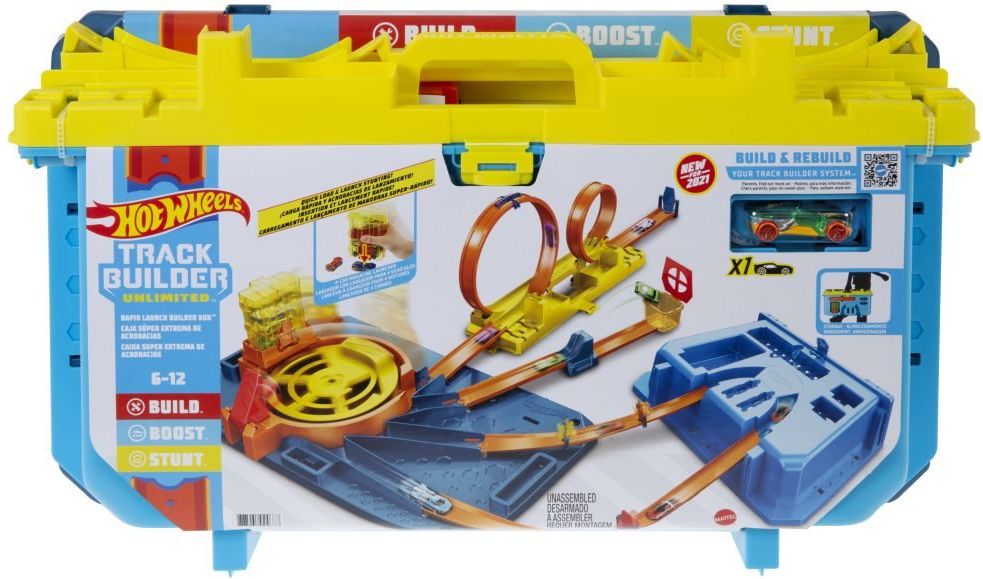 MATTEL HW TRACK BUILDER BOX SUPER RYCHLÝ START - obrázek 1
