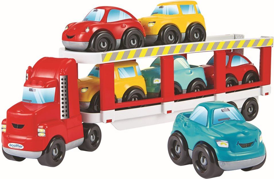 Ecoiffier Abrick Garáž a autotransportér s auty - obrázek 3