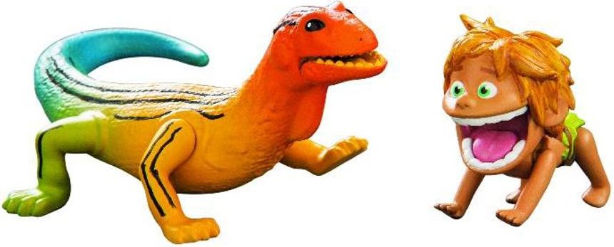 Hodný Dinosaurus - Špunt & Ještěr - plastové postavičky malé - obrázek 1