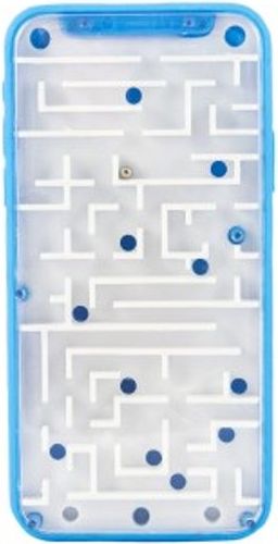 Teddies Labyrint s kuličkami hlavolam plast 14x7cm 3 barvy na kartě - obrázek 3