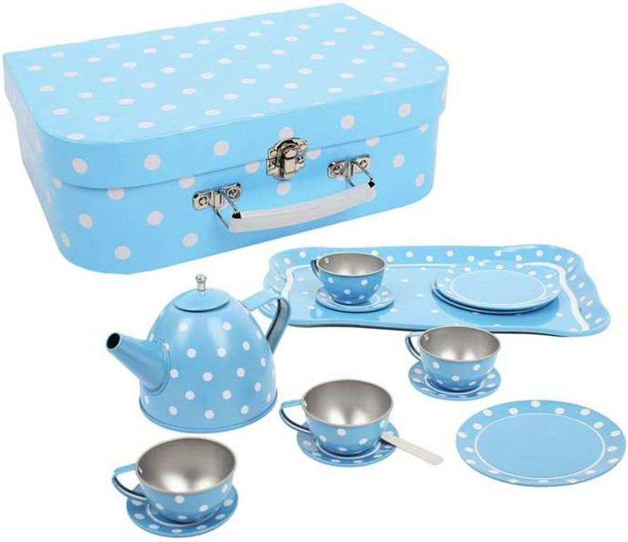 Bigjigs Toys Modrý puntikovaný čajový set - obrázek 1