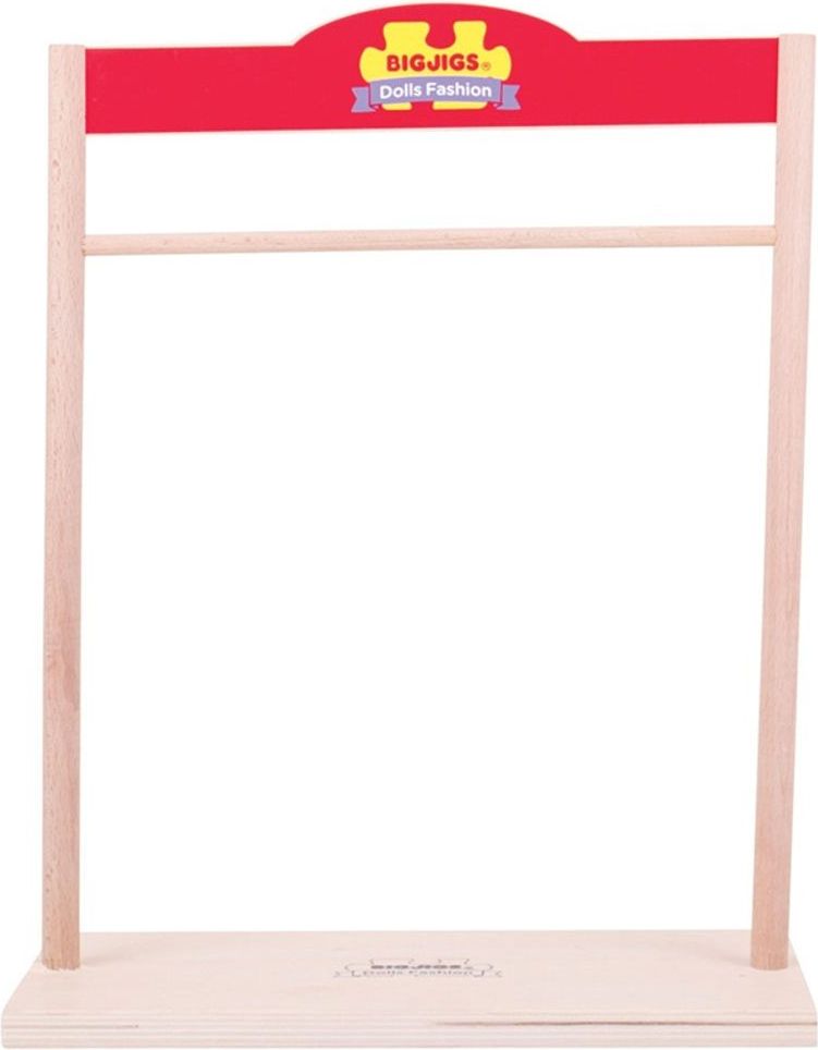 Bigjigs Toys Věšák na šaty pro panenky - obrázek 2