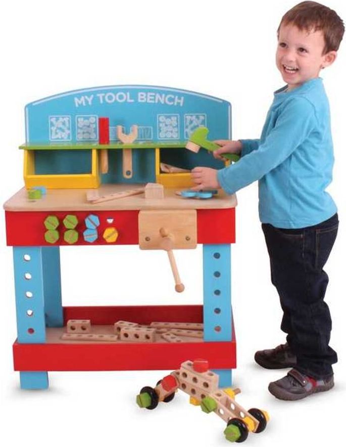 Bigjigs Toys Dřevěný pracovní stůl - obrázek 1
