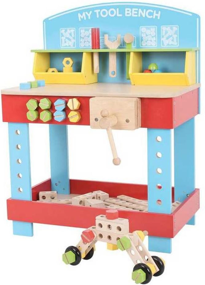 Bigjigs Toys Dřevěný pracovní stůl - obrázek 2