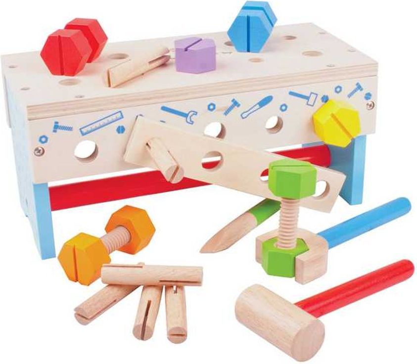 Bigjigs Toys Ponk a přepravka na nářadí 2v1 - obrázek 2