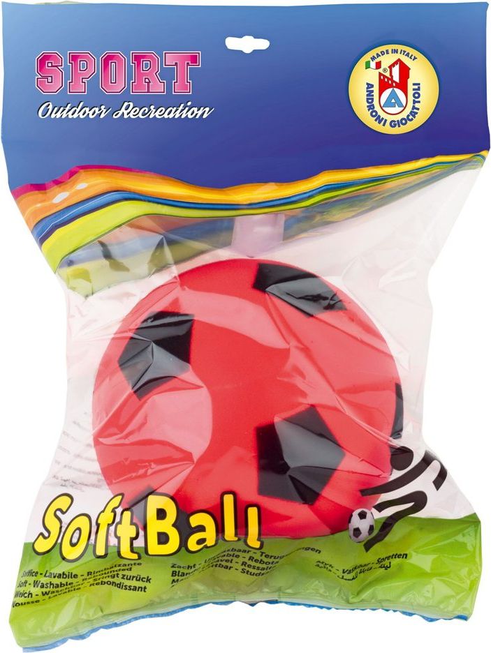 Androni Soft míč - průměr 20 cm, červený - obrázek 2