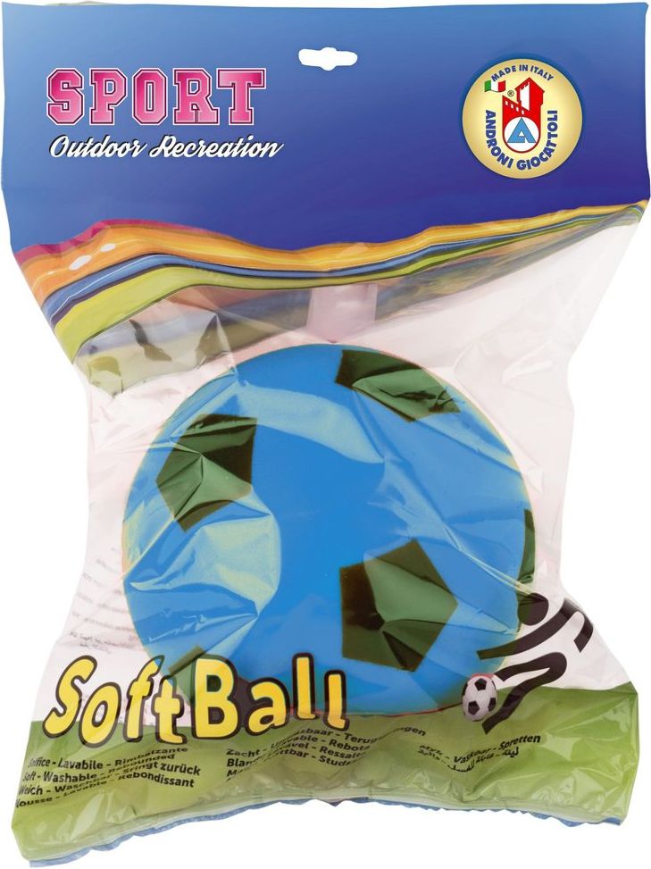 Androni Soft míč - průměr 20 cm, modrý - obrázek 2