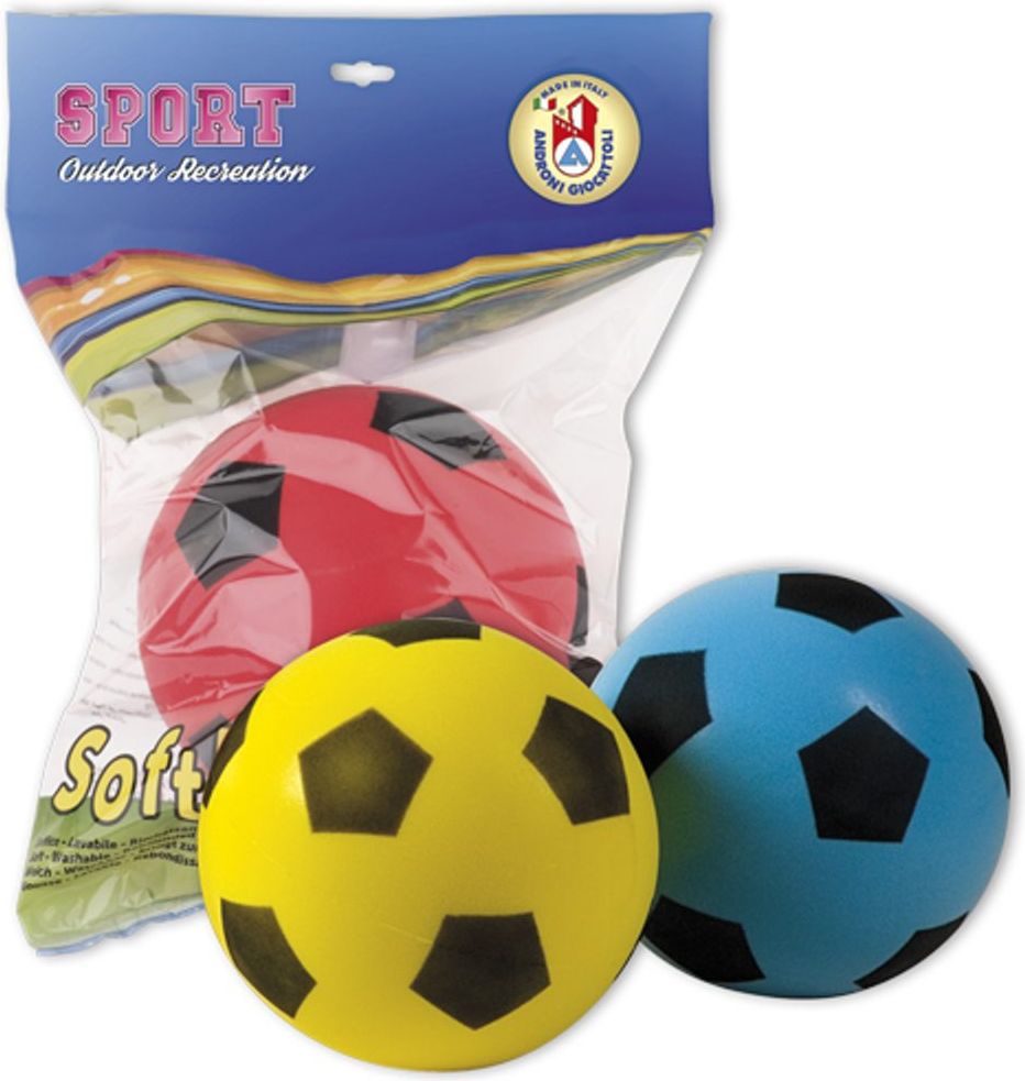 Androni Soft míč - průměr 20 cm, modrý - obrázek 3