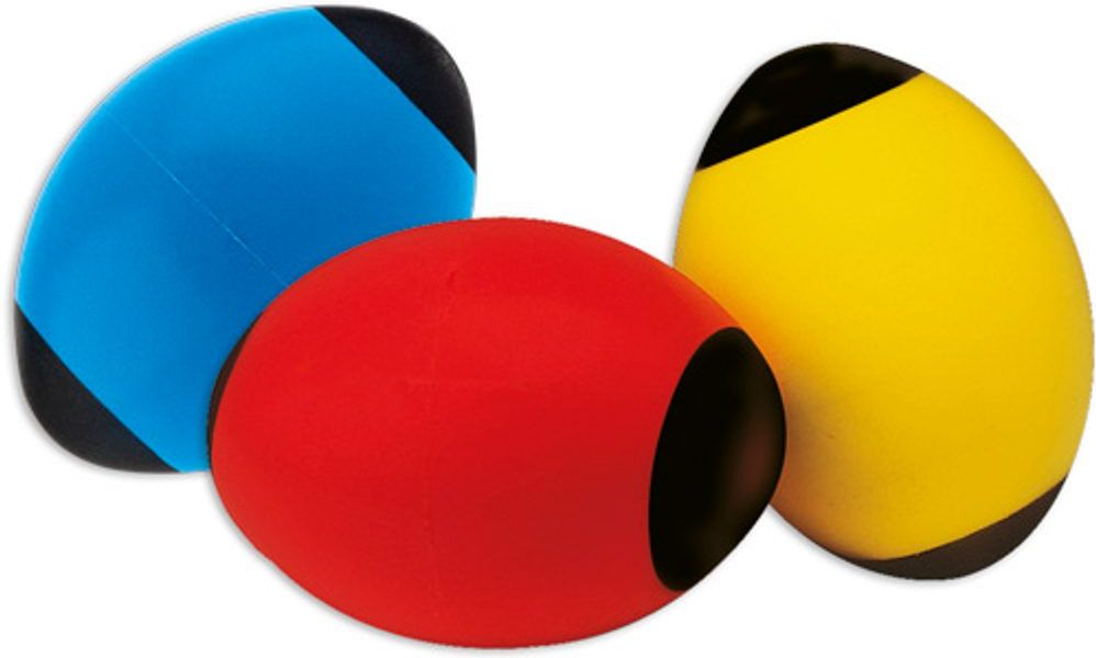 Androni Americký fotbalový míč měkký - průměr 24 cm, žlutý - obrázek 2