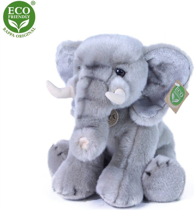 RAPPA Plyšový slon 30 cm ECO-FRIENDLY - obrázek 1