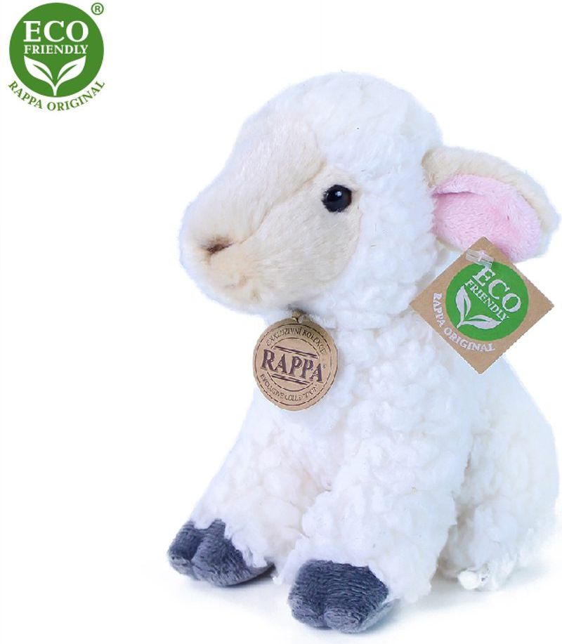 RAPPA Plyšová ovce 18 cm ECO-FRIENDLY - obrázek 1