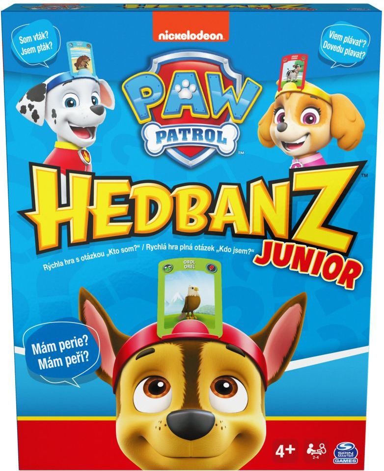 Spin Master SMG HEDBANZ PAW PATROL JUNIOR SPOL. HRA HÁDANEK CZ/SK - obrázek 1