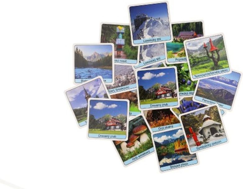 Hydrodata Pexeso Tatry papírové společenská hra 32 obrázkových dvojic v papírové krabičce 8x8cm - obrázek 4