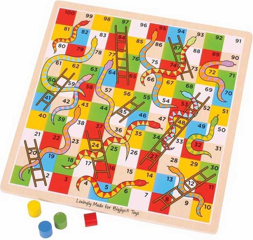 Bigjigs Toys Žebříky a hadi 2 - obrázek 1