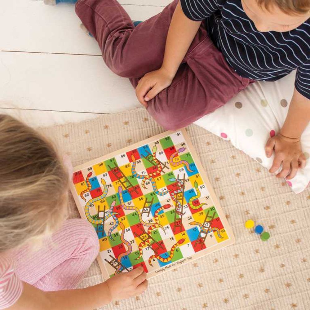 Bigjigs Toys Žebříky a hadi 2 - obrázek 2