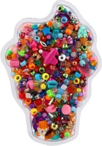 Teddies Korálky barevné plast v blistru 13x19cm 12ks v boxu - obrázek 4