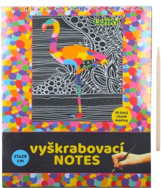 Wiky Škrabací/Vyškrabovací notes 10 listů v sáčku 21x28cm - obrázek 1