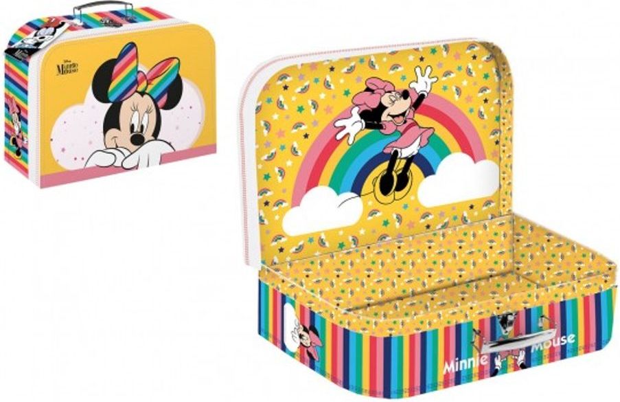 Teddies Kufřík/Kufr školní papírový Disney Minnie 35x23x10cm - obrázek 1