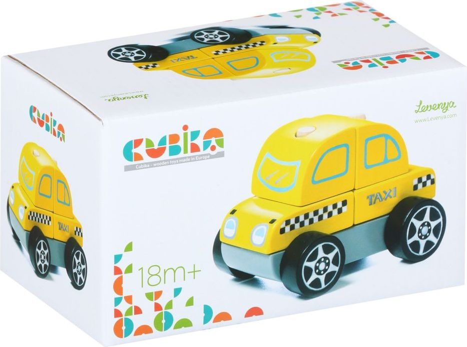 CUBIKA 13159 Taxi vůz - dřevěná skládačka 5 dílů - obrázek 2