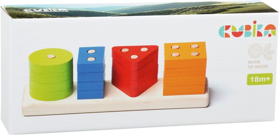 CUBIKA 15337 Třídíme tvary V - dřevěná skládačka 17 dílů - obrázek 2