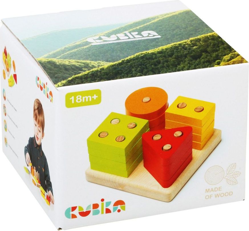 CUBIKA 15344 Třídíme tvary IV - dřevěná skládačka 17 dílů - obrázek 2