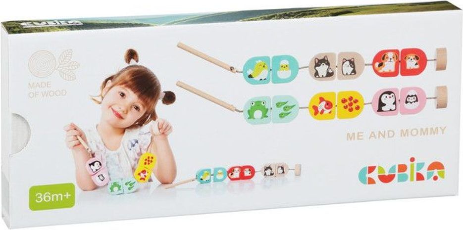CUBIKA 15573 Naše maminky - navlékací set - 14 dřevěných dílů - obrázek 2