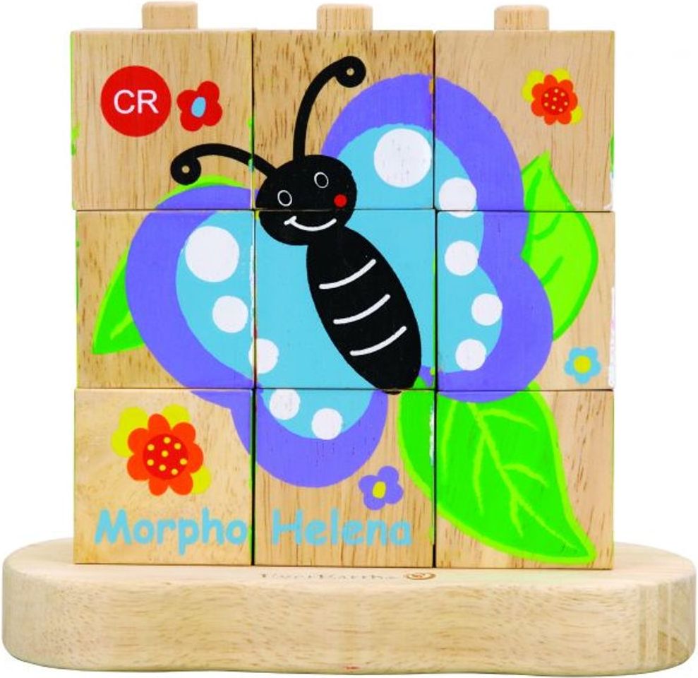 EverEarth Od housenky k motýlovi – skládání puzzle - obrázek 1