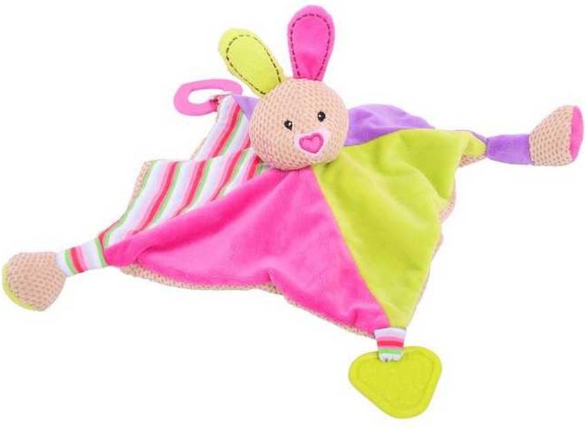 Bigjigs Toys Bigjigs Baby Textilní hračka - Králíček Bella s kousátky - obrázek 1