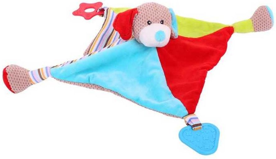 Bigjigs Toys Bigjigs Baby Textilní hračka pejsek Bruno s kousátky - obrázek 1