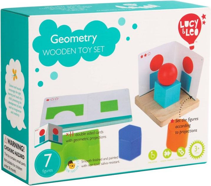 Lucy & Leo 293 Jednoduchá geometrie – dřevěná hra - obrázek 2