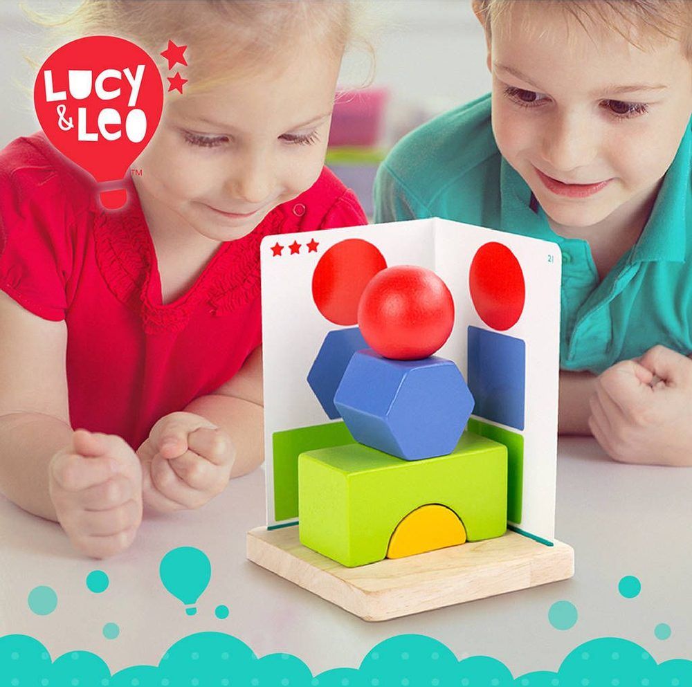 Lucy & Leo 293 Jednoduchá geometrie – dřevěná hra - obrázek 8