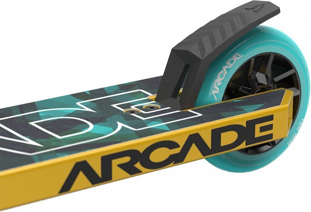 Arcade Freestylová koloběžka Arcade Defender Pro Gold/Teal - obrázek 6