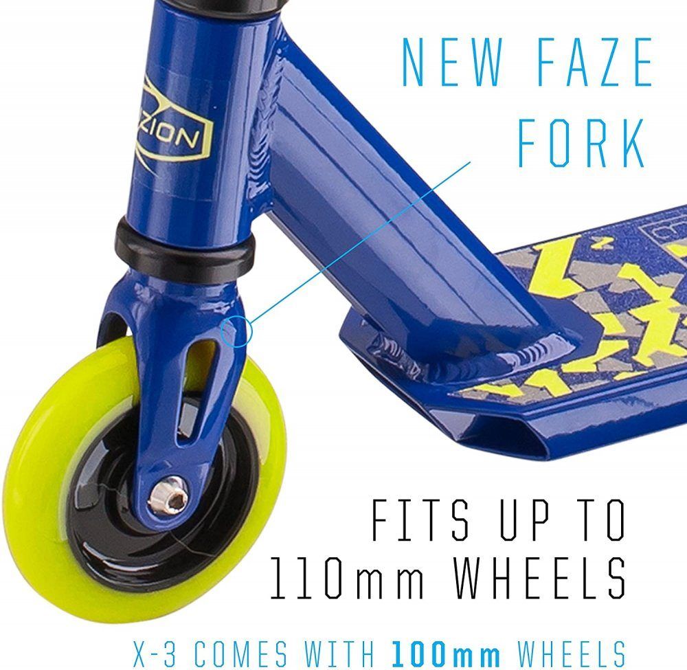 Fuzion Freestylová koloběžka Fuzion Pro X-3 Blue - obrázek 3