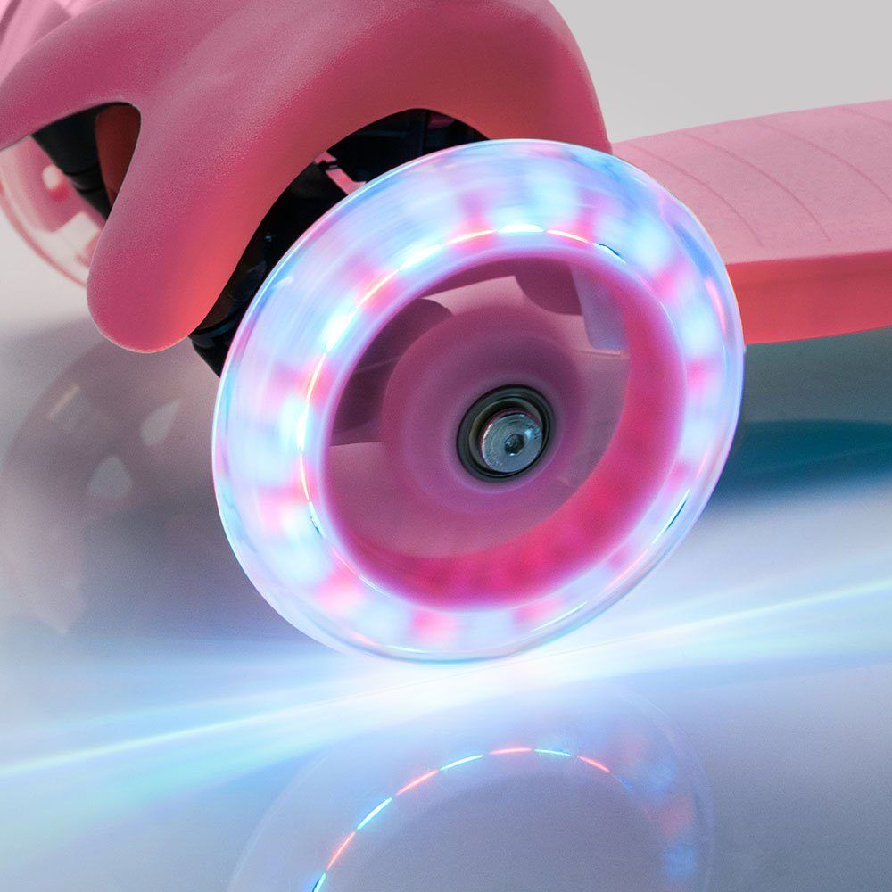 Meteor Dětská koloběžka Meteor Tucan 22502 s LED kolečky růžová - obrázek 8