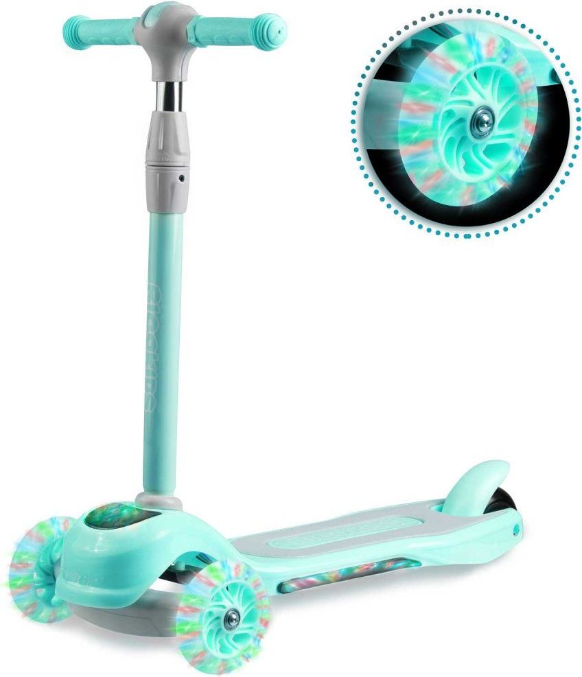 Ricokids Dětská tříkolová koloběžka Ricokids Piko LED mint - obrázek 1