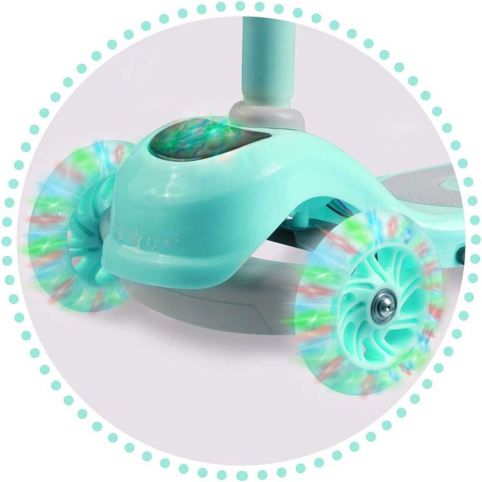 Ricokids Dětská tříkolová koloběžka Ricokids Piko LED mint - obrázek 9