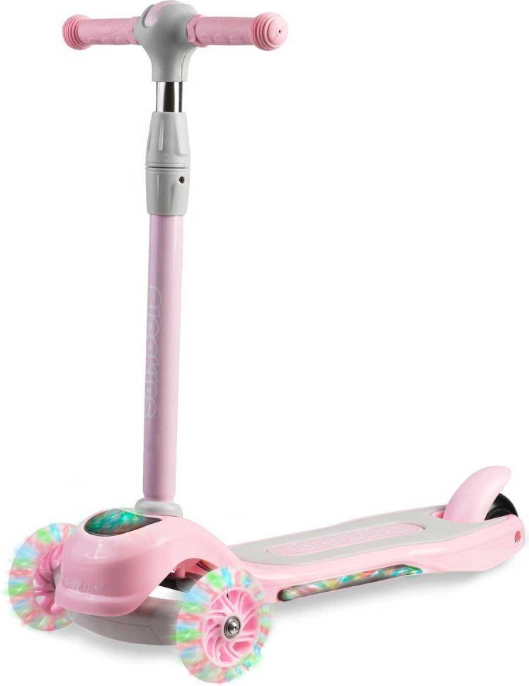 Ricokids Dětská tříkolová koloběžka Ricokids Piko LED růžová - obrázek 2