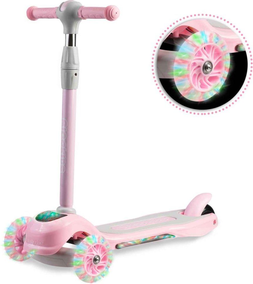 Ricokids Dětská tříkolová koloběžka Ricokids Piko LED růžová - obrázek 8