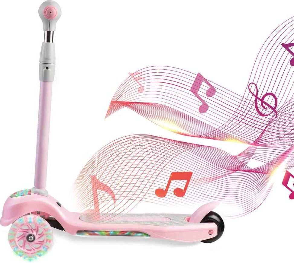 Ricokids Dětská tříkolová koloběžka Ricokids Piko LED růžová - obrázek 9