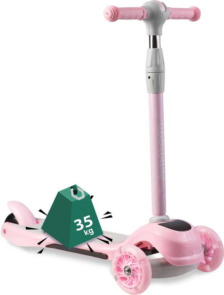 Ricokids Dětská tříkolová koloběžka Ricokids Piko LED růžová - obrázek 13