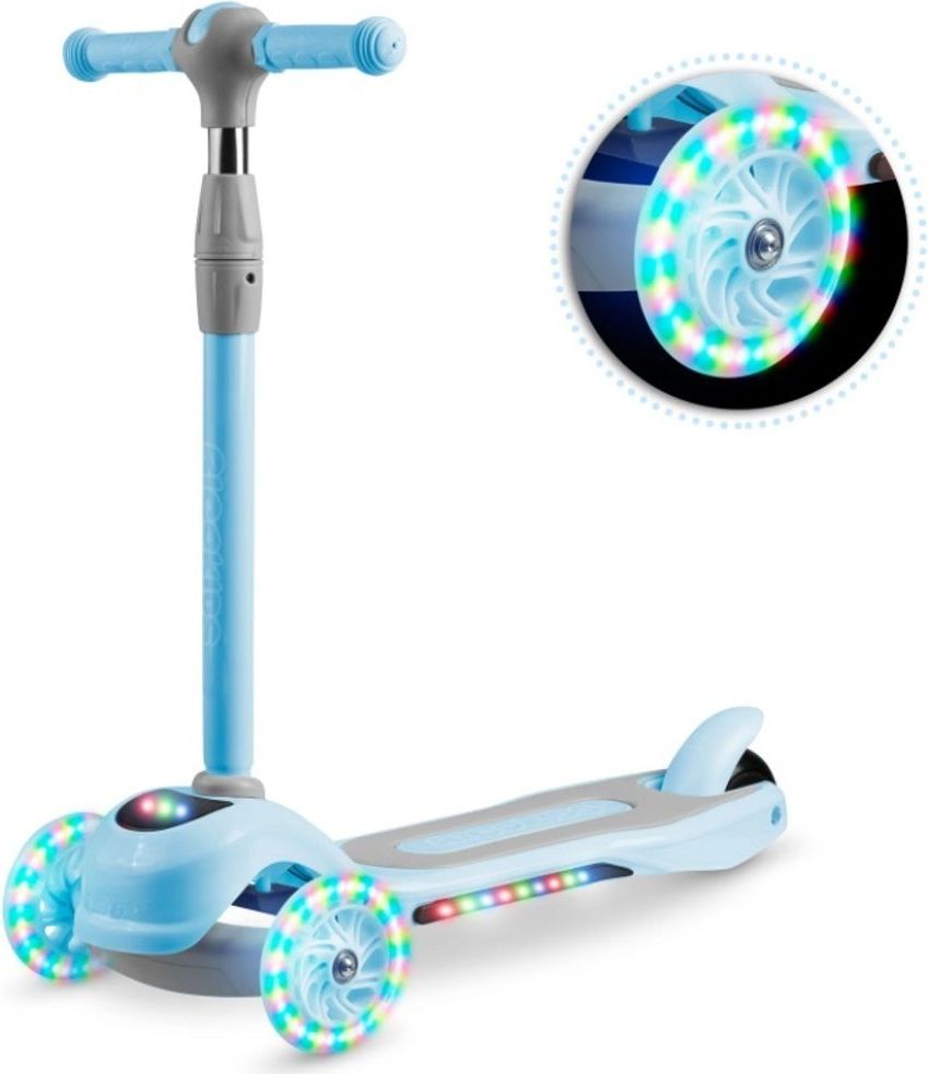 Ricokids Dětská tříkolová koloběžka Ricokids Piko LED modrá - obrázek 1