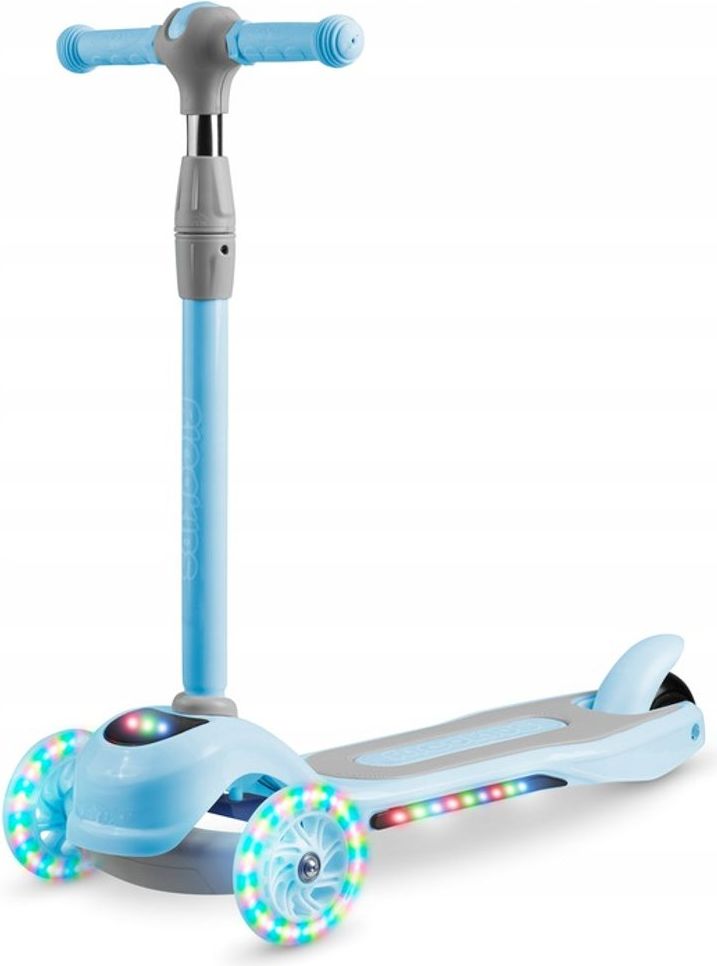 Ricokids Dětská tříkolová koloběžka Ricokids Piko LED modrá - obrázek 2