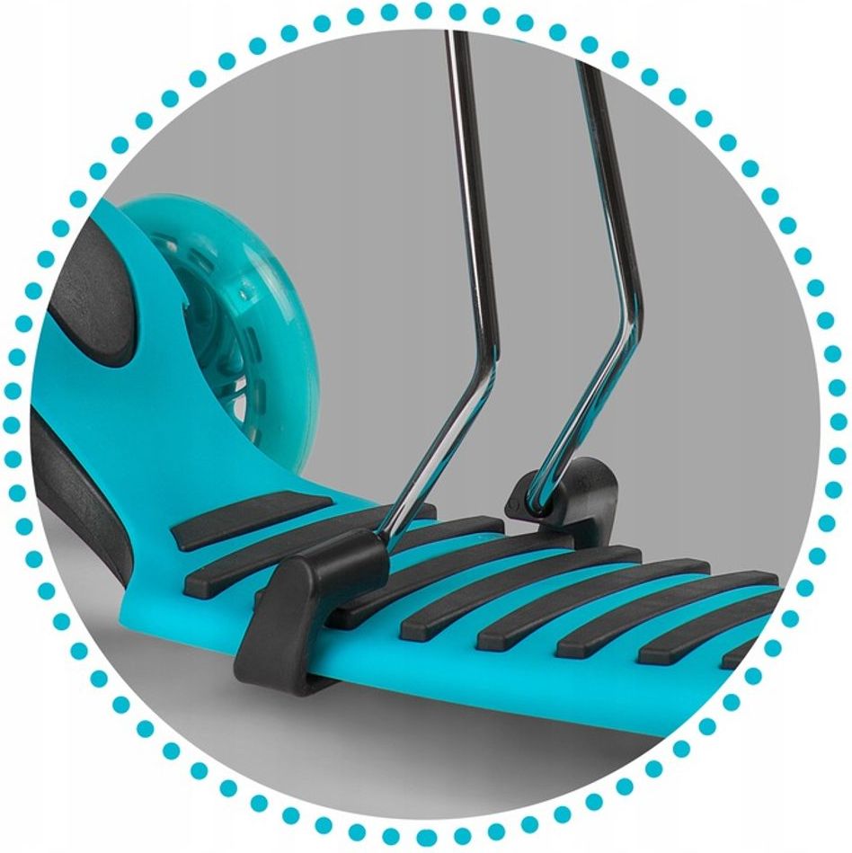 Ricokids Dětská tříkolová koloběžka Ricokids Buggy LED modrá beruška - obrázek 8