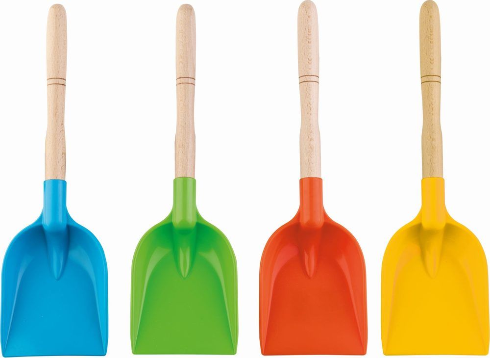 Androni Lopata s dřevěnou násadou - délka 34 cm, zelená - obrázek 2